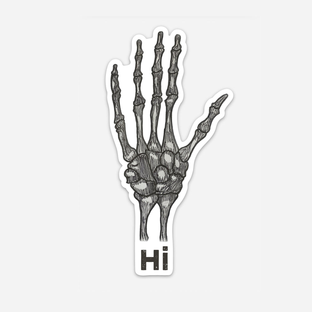 Fly Fish Food Skeleton Hand Sticker - Stickers - Fly Fish Food