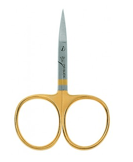 Dr. Slick - Iris Scissors 3 - 1/2" Gold Loops - Curved - Tools &amp; Vises - Fly Fish Food