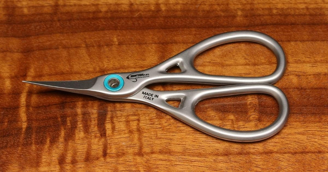 Kopter Absolute Curved Micro - Serrated Thin Point Scissors - Tools &amp; Vises - Fly Fish Food
