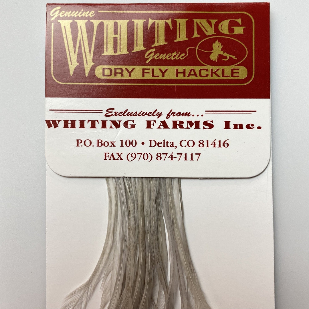 Whiting 100 Pack Dry Fly Hackle - Light Dun - 16 - Hackle - Fly Fish Food