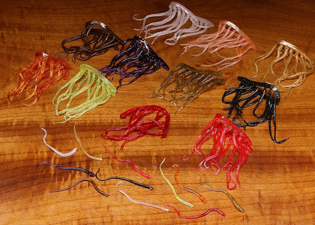 Mini Squiggle Worms - Misc. Synthetics - Fly Fish Food