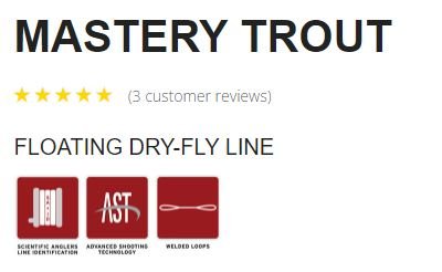 Scientific Anglers Mastery Trout Fly Line - Fly Lines - Fly Fish Food