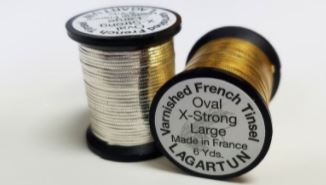 Lagartun Metal Oval Tinsel - Wire , Tinsel &amp; Lead - Fly Fish Food