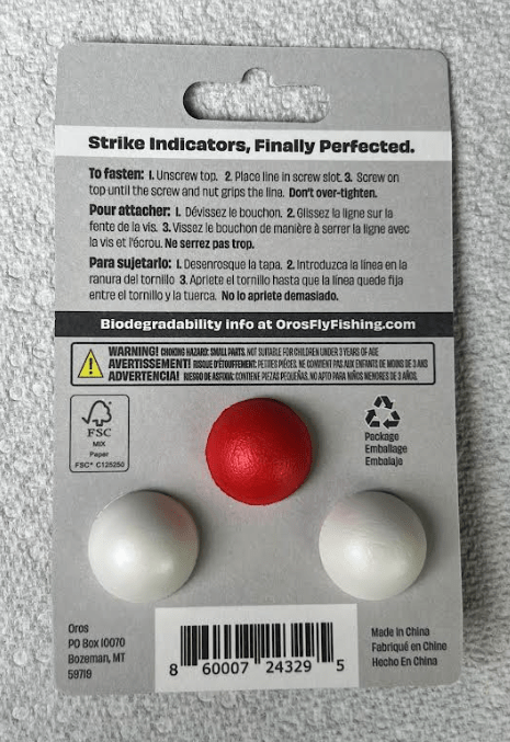 Oros Strike Indicator - 3 Pack - Red/White - Accessories & Misc - Fly Fish Food