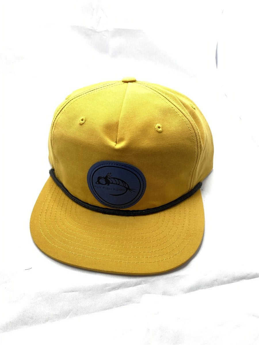 Fly Fish Food Pinch Front Relaxed Logo Hat - Gold - Hats - Fly Fish Food