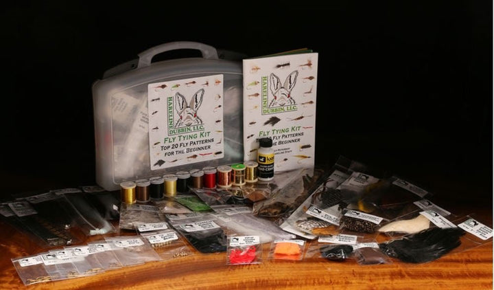 Hareline Fly Tying Material Kit with Premium Tools and Vise - Tools &amp; Vises - Fly Fish Food