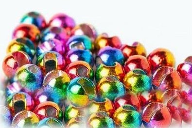 Hareline Slotted Tungsten Beads - Rainbow - Beads - Fly Fish Food