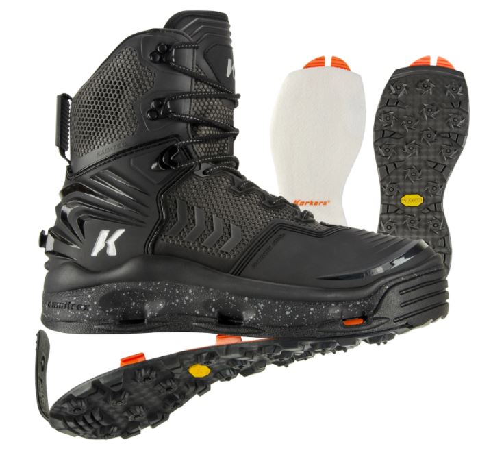 Korkers River Ops Wading boot - Felt and Vibram Soles - Boots & Cleats - Fly Fish Food