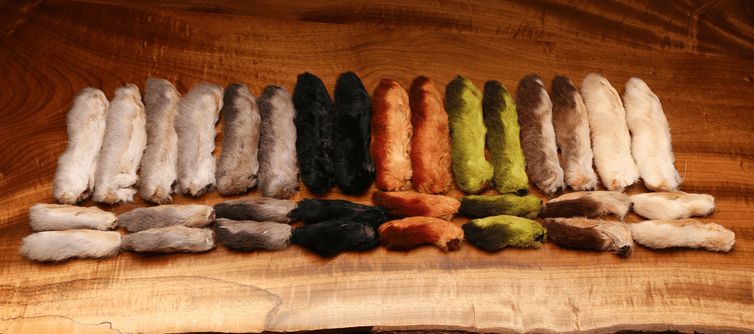 Snowshoe Rabbits Feet - Hair &amp; Fur - Fly Fish Food