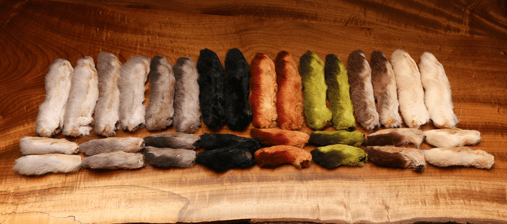 Snowshoe Rabbits Feet - Hair &amp; Fur - Fly Fish Food