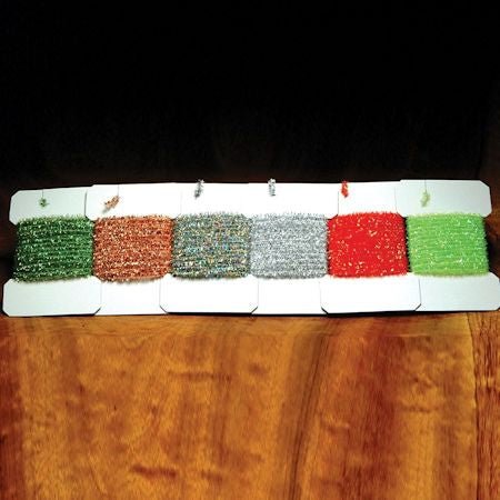 Solid and Krystal Tinsel Chenille - Chenille - Fly Fish Food