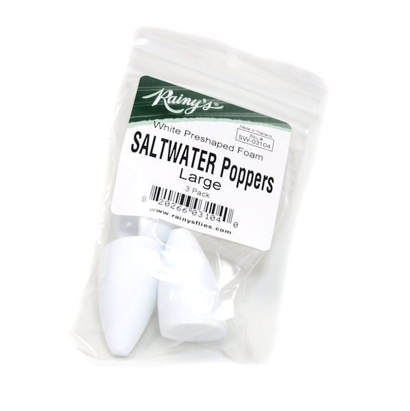 Salt Water and Bass Foam Poppers - Foam & Bodies - Fly Fish Food