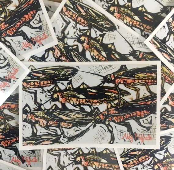 Salmon Fly Sticker - Stickers - Fly Fish Food