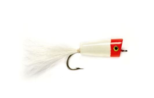Skipping Bug Popper - Red &amp; White 2/0 - Flies - Fly Fish Food