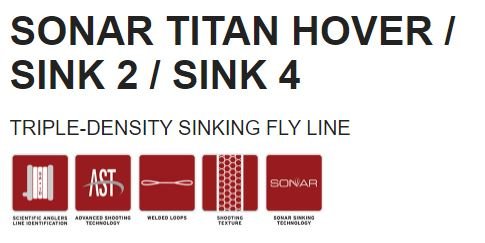 Scientific Anglers Sonar Titan Hover/Sink 2/Sink 4 Fly Line - Fly Lines - Fly Fish Food