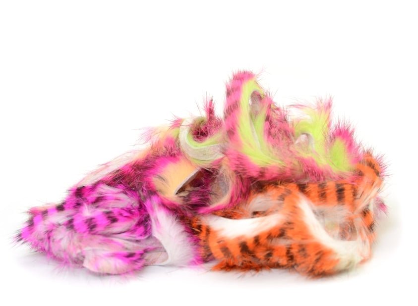 Magnum Tiger Barred Rabbit Strips - Hair &amp; Fur - Fly Fish Food