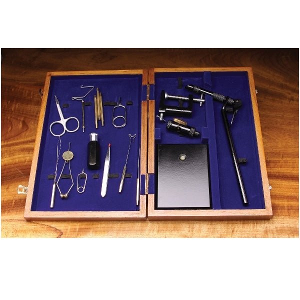 Deluxe Wooden Fly Tying Kit - Tools &amp; Vises - Fly Fish Food