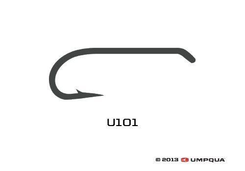 Umpqua U101 Nymph Hook - 50 pack - Hooks &amp; Shanks - Fly Fish Food