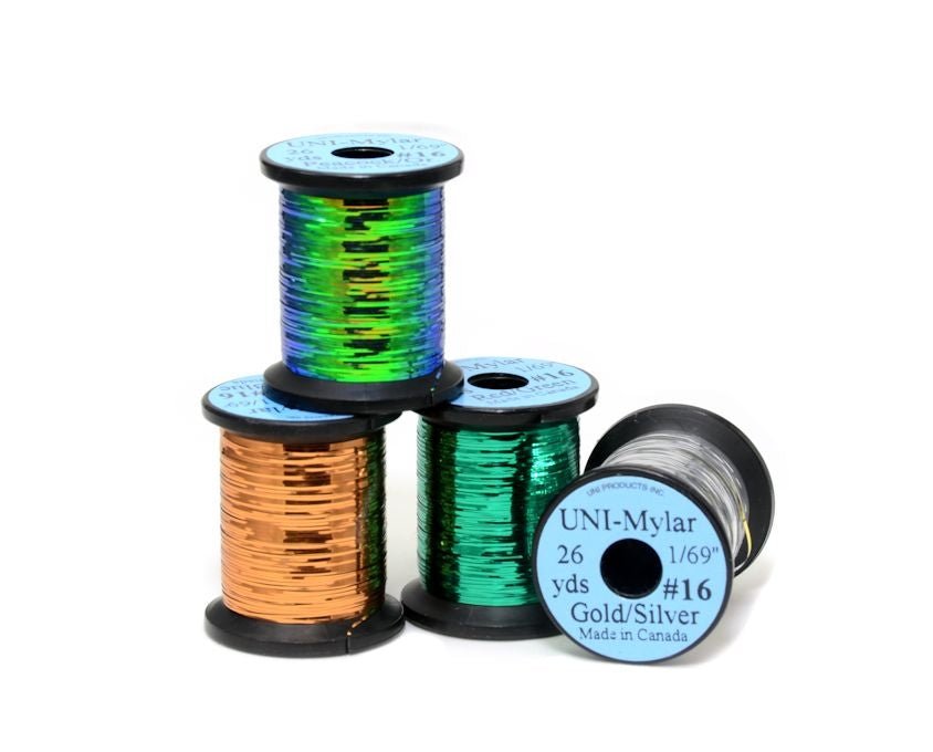 UNI Mylar Double - Sided Tinsel - Wire , Tinsel &amp; Lead - Fly Fish Food