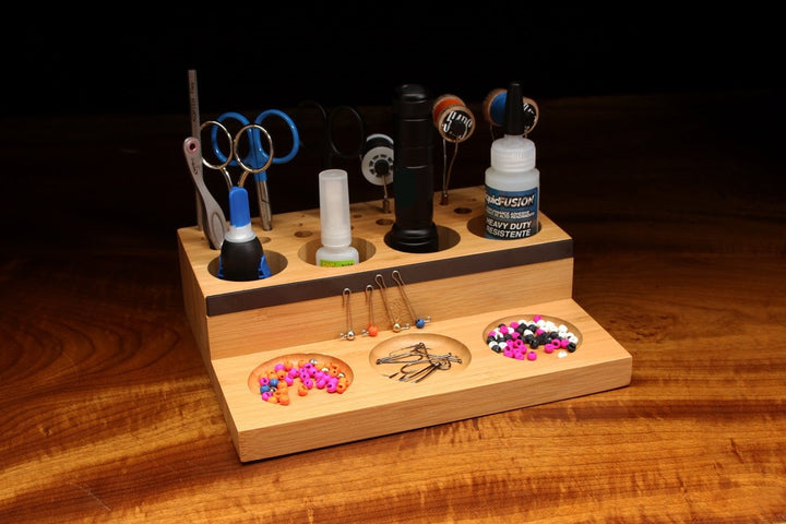 Wooden Tool Caddy - Fly Tying Accessories - Fly Fish Food