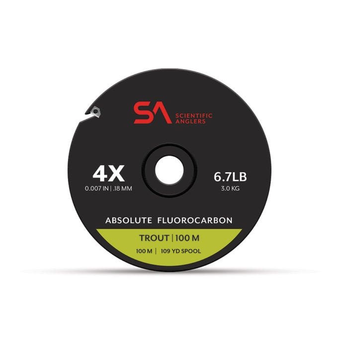 Scientific Anglers Absolute Fluorocarbon Trout Tippet - 100m - Tippet, Leader & Accessories - Fly Fish Food