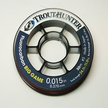 Trout Hunter Big Game Fluorocarbon - 50m - Tippet, Leader & Accessories - Fly Fish Food