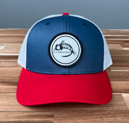 Fly Fish Food Logo Hat - Lt. Navy/White/Red - Hats - Fly Fish Food