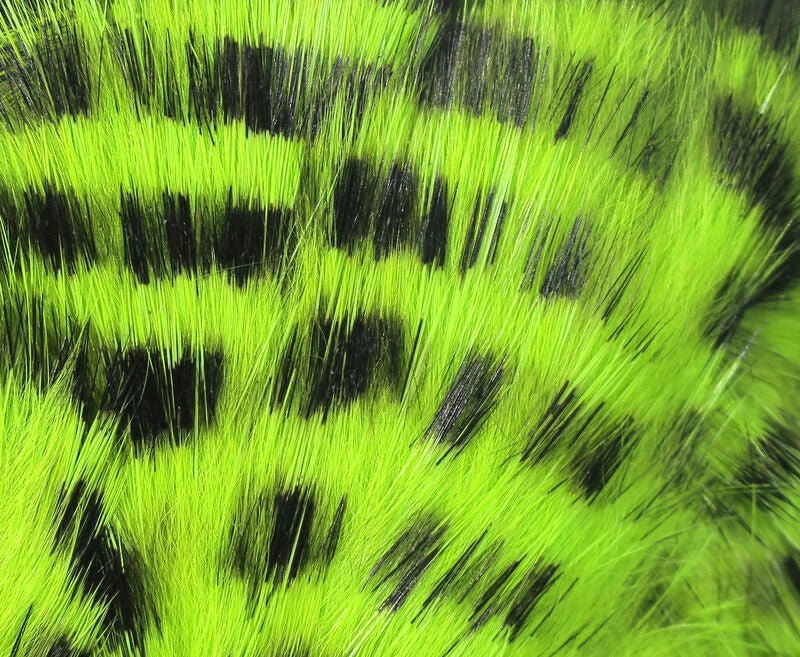 Magnum Black Barred Rabbit Strips - Hair & Fur - Fly Fish Food