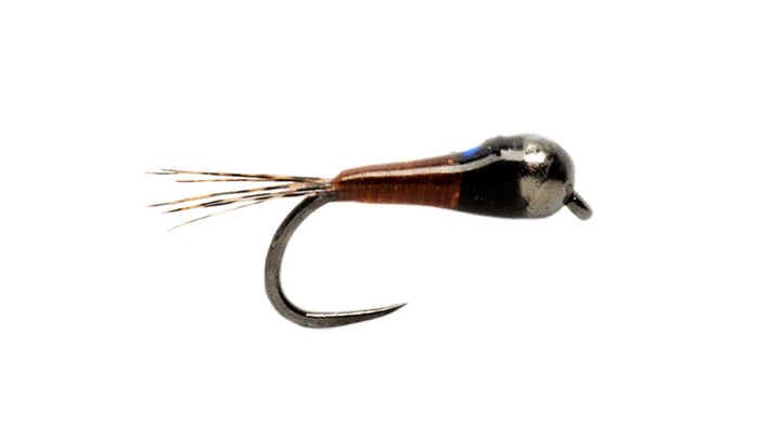Micro Perdigon Flashback Brown Barbless - Flies - Fly Fish Food
