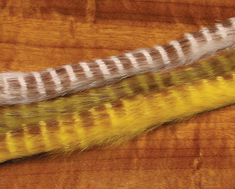 Brown Barred Rabbit Strips - Hair & Fur - Fly Fish Food