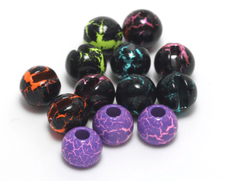 Hareline Slotted Tungsten Beads - Crackle - Beads - Fly Fish Food