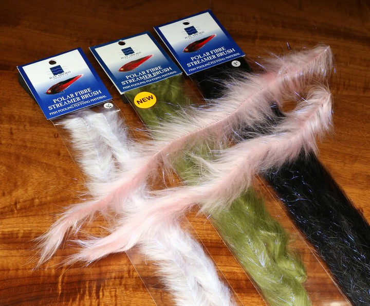Polar Fiber Streamer Brush - Synthetic Fibers &amp; Flash - Fly Fish Food
