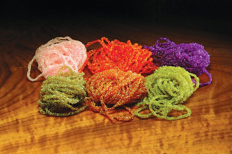 Diamond Braid - Dyed Pearl - Synthetic Fibers & Flash - Fly Fish Food