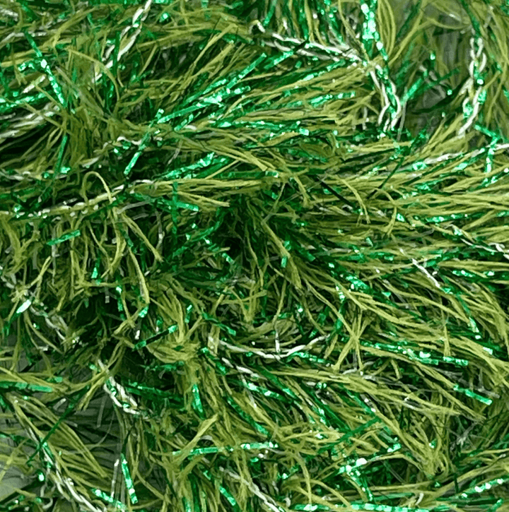 Upavon Pure Green Flash Dragonfly Straggle Hackle - Chenille - Fly Fish Food