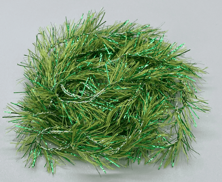 Upavon Pure Green Flash Dragonfly Straggle Hackle - Chenille - Fly Fish Food