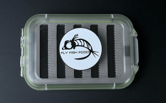 Fly Fish Food Logo Fly Box - Clear W/Page, Medium W/Dry Fly Foam - Fly Boxes - Fly Fish Food