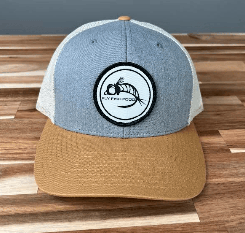 Fly Fish Food Logo Hat - Heather Grey/Birch/Biscuit - Hats - Fly Fish Food