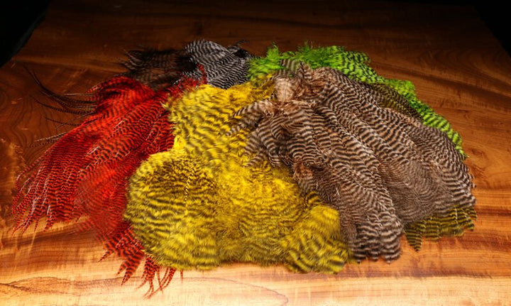 Grizzly Soft Hackle Marabou Patch - Feathers &amp; Marabou - Fly Fish Food