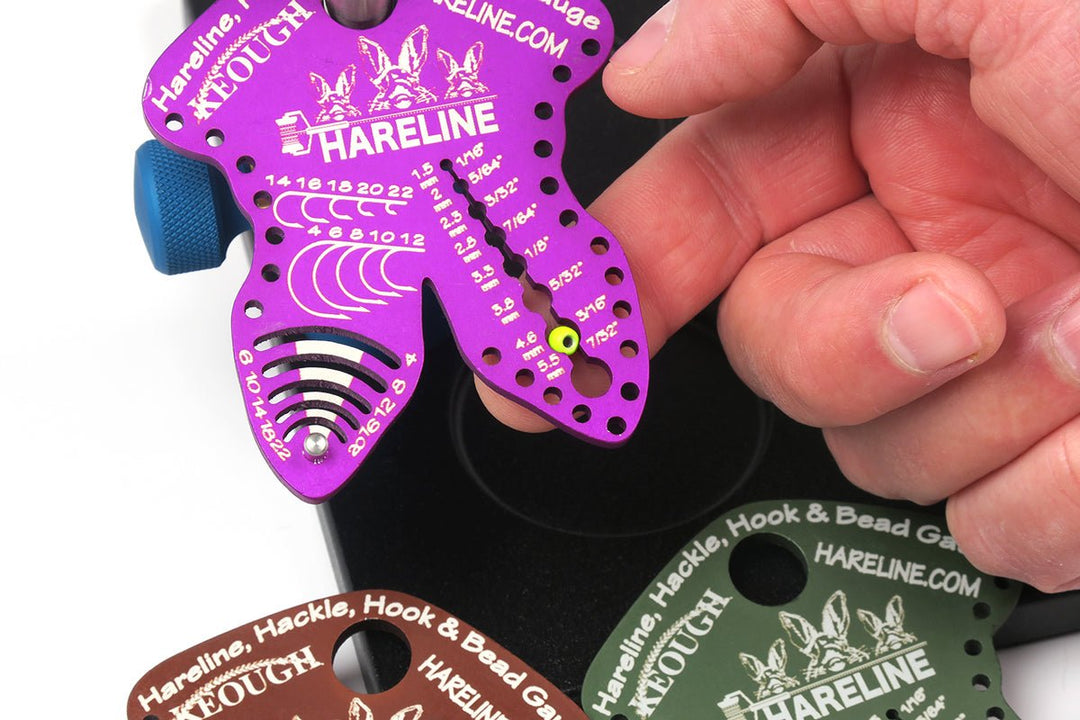 Hareline Hackle, Hook &amp; Bead Gauge - Fly Tying Accessories - Fly Fish Food