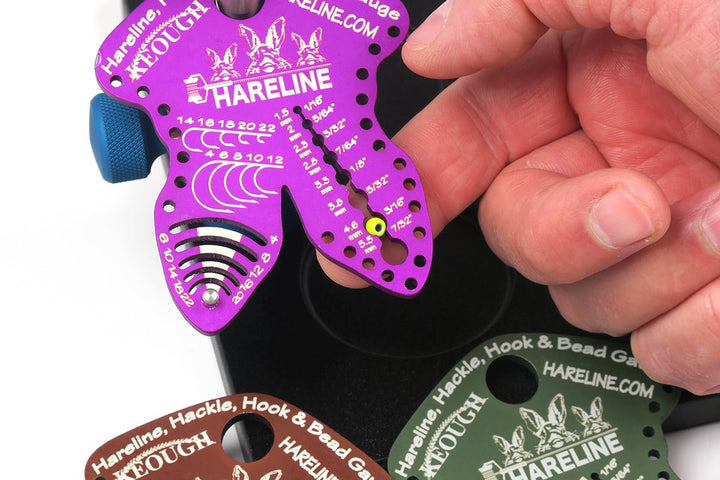 Hareline Hackle, Hook &amp; Bead Gauge - Fly Tying Accessories - Fly Fish Food