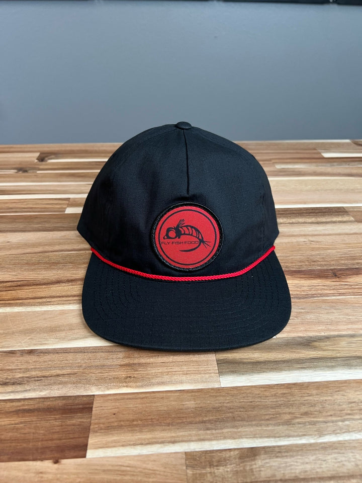 Fly Fish Food Logo Hat - Black/Red Band - Hats - Fly Fish Food
