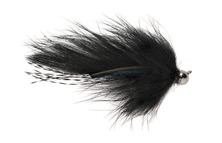 Tactical Jig Zonker Black Barbless - Flies - Fly Fish Food