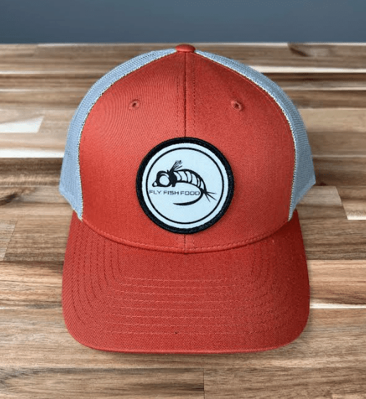 Fly Fish Food Logo Hat - Dark Orange/Aluminium - Hats - Fly Fish Food