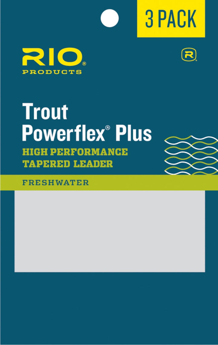 Rio PowerFlex Plus Leader 3 - Pack - Tippet, Leader &amp; Accessories - Fly Fish Food