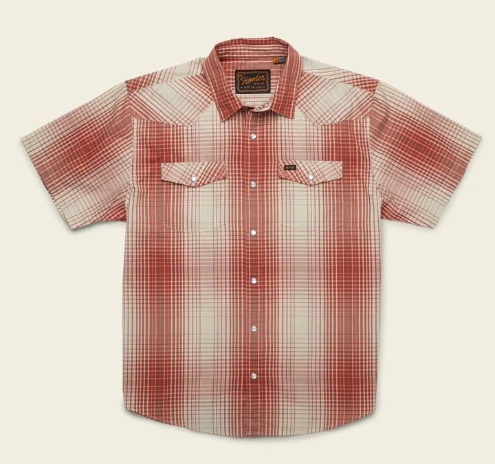 Howler Bros. H Bar B Snapshirt Roberts Plaid - Mars Red - Apparel - Fly Fish Food