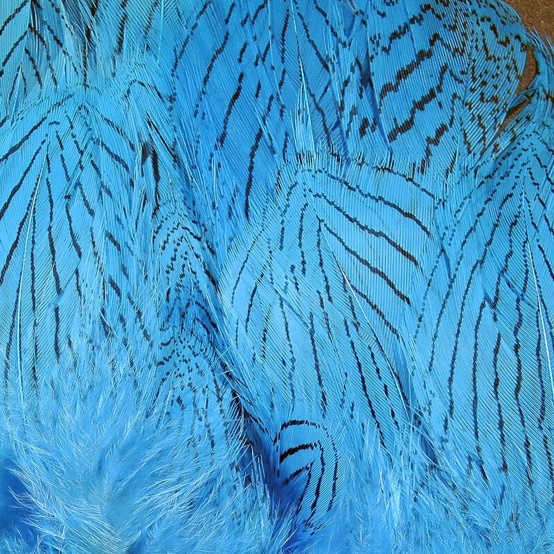 Silver Pheasant Body Feathers - Feathers &amp; Marabou - Fly Fish Food