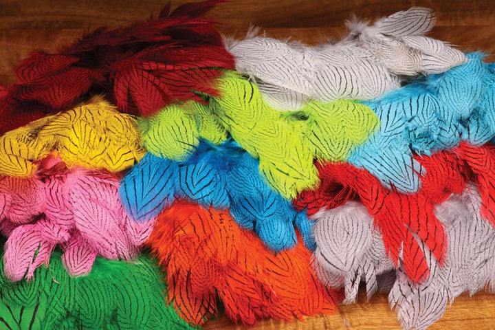 Silver Pheasant Body Feathers - Feathers &amp; Marabou - Fly Fish Food