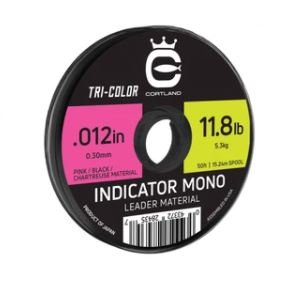 Cortland Spooled Indicator Mono - Tri Colored - Tippet, Leader & Accessories - Fly Fish Food