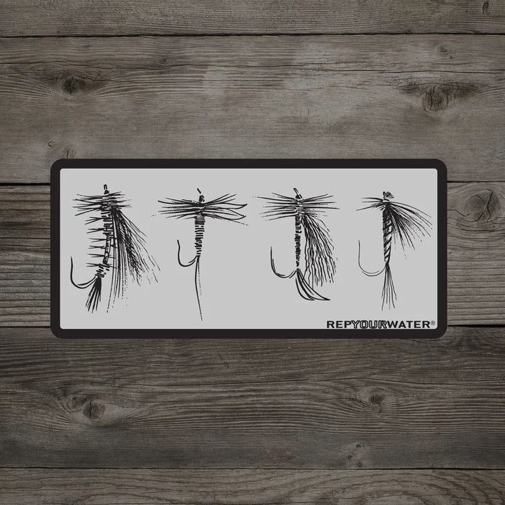 Rep Your Water - Trout Ties Sticker - Stickers - Fly Fish Food